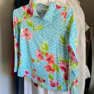 IBKUL long sleeved golf shirt size small